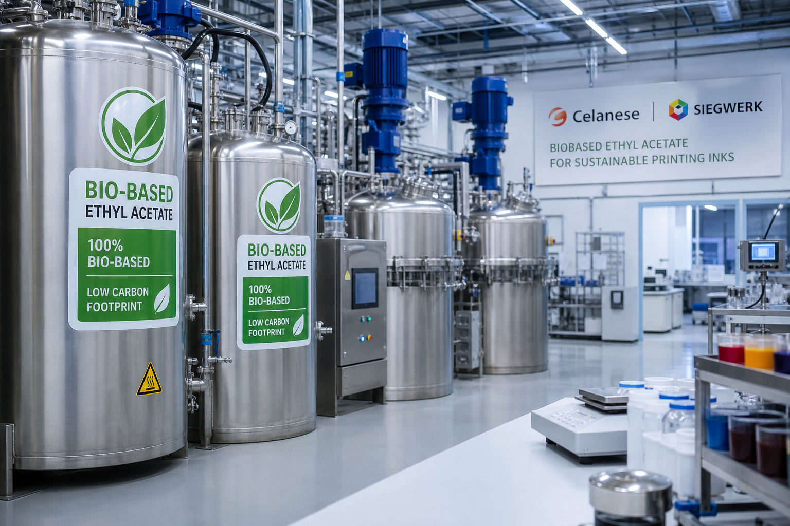 Celanese and Siegwerk Partner on Biobased Ethyl Acetate for Sustainable Printing Inks