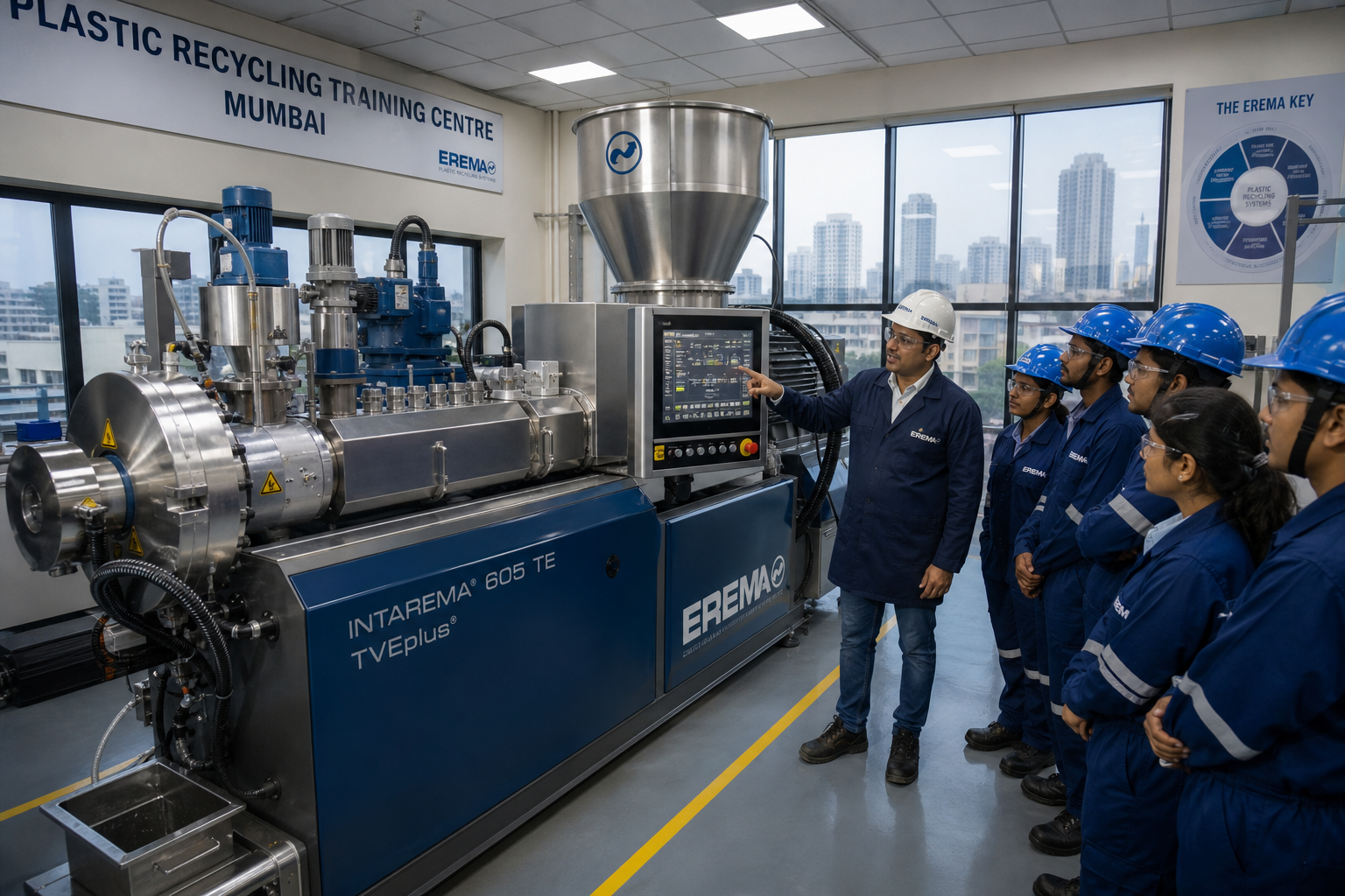 EREMA and AIPMA Open Recycling Training Centre in Mumbai to Address India's Skills Gap