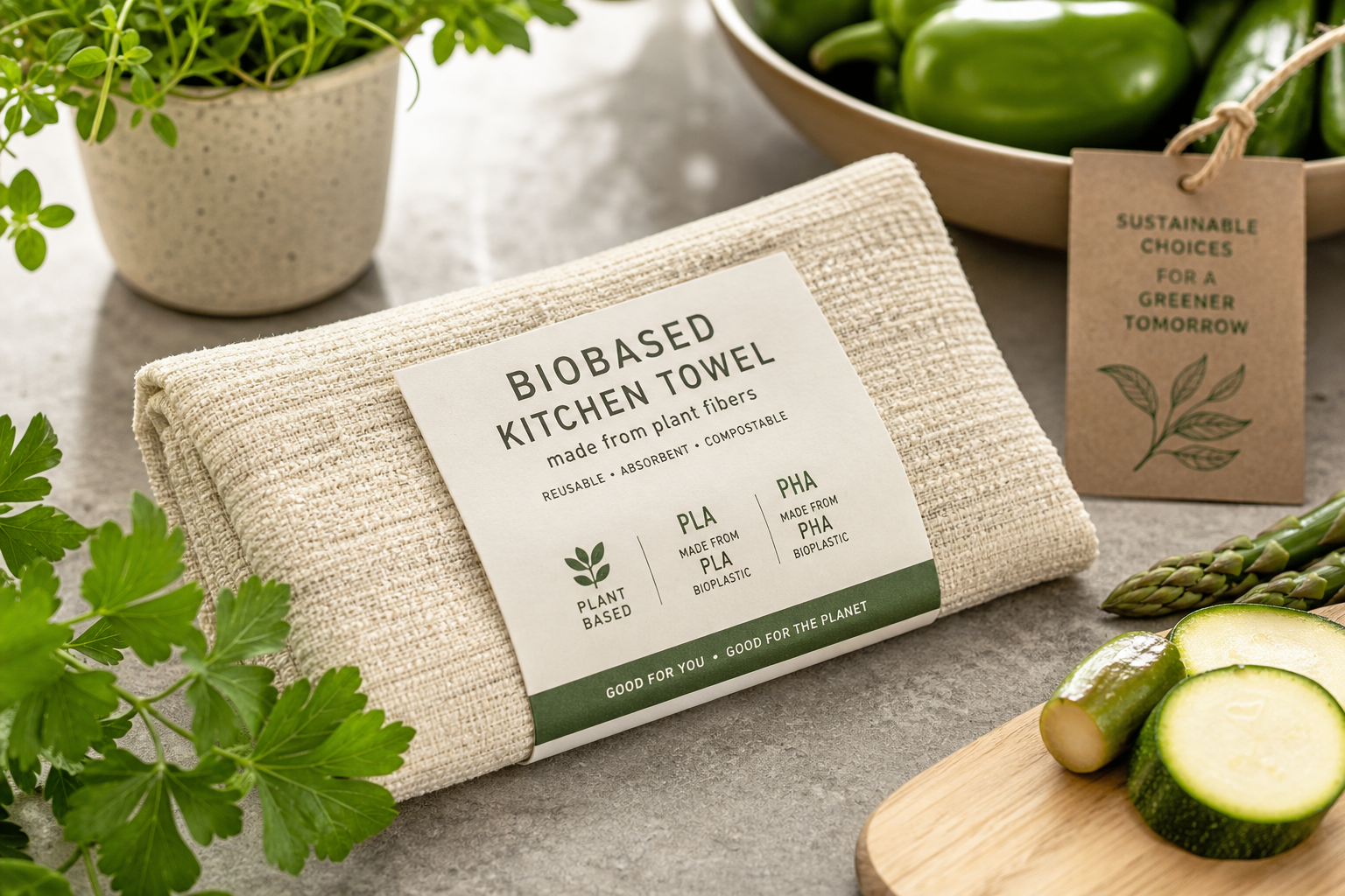 Biobased Washable Kitchen Towels - TotalEnergies Corbion & Yuhan-Kimberly